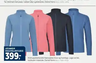 Sport 1 Jotunheim veslevollen fleece tilbud