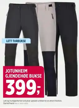 Sport 1 Jotunheim gjendehøe bukse tilbud