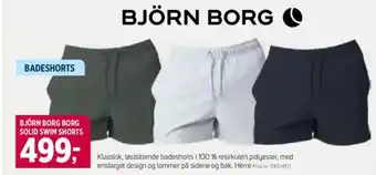 Sport 1 Björn borg borg solid swim shorts tilbud