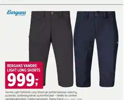 Sport 1 BERGANS VANDRE LIGHT LONG SHORTS tilbud