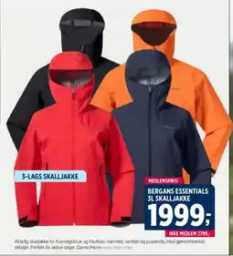 Sport 1 Bergans essentials 3l skalljakke tilbud