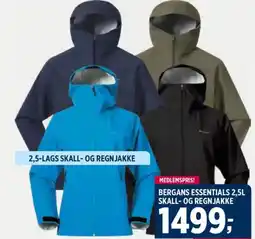 Sport 1 Bergans essentials 2,5l skall- og regnjakke tilbud