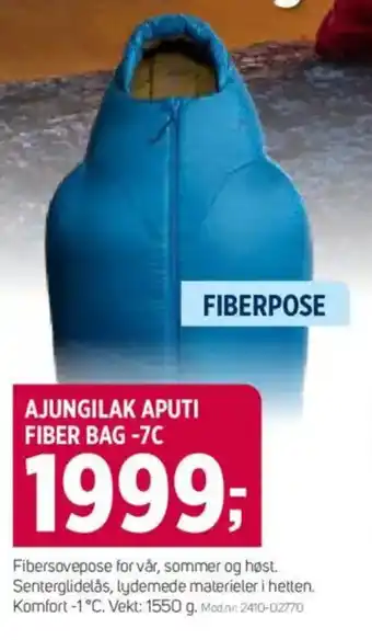 Sport 1 AJUNGILAK APUTI FIBER BAG -7C tilbud