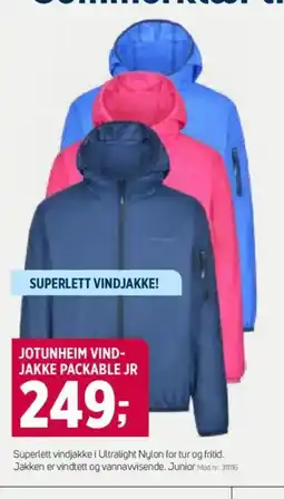 Sport 1 JOTUNHEIM VIND- JAKKE PACKABLE JR tilbud