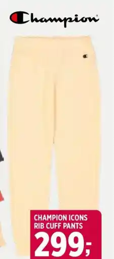 Sport 1 CHAMPION ICONS RIB CUFF PANTS tilbud