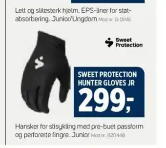Sport 1 Sweet protection hunter gloves jr tilbud