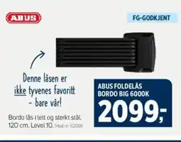 Sport 1 ABUS FOLDELÅS BORDO BIG 6000K tilbud