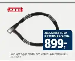 Sport 1 ABUS 6806K 110 CM KJETTINGLÅS CATENA tilbud