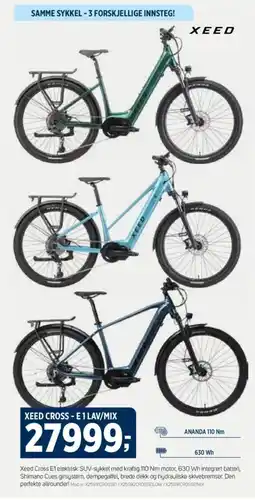 Sport 1 XEED CROSS-E 1 LAV/MIX tilbud