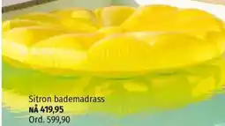 Nille Sitron bademadrass tilbud
