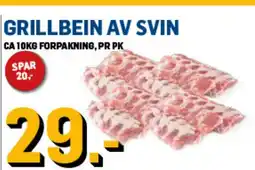 Price Lagerbutikk Grillbein av svin tilbud