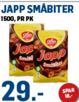 Price Lagerbutikk Japp smabiter tilbud