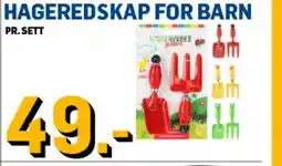 Price Lagerbutikk HAGEREDSKAP FOR BARN tilbud