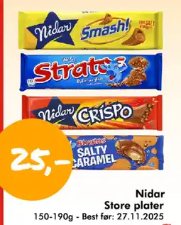 Havaristen Nidar Store plater tilbud