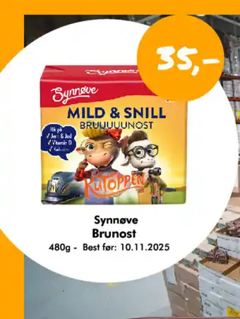 Havaristen Synnøve Brunost tilbud
