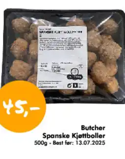 Havaristen Butcher Spanske Kjøttboller tilbud