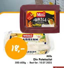 Havaristen Mills Div Potetsalat tilbud