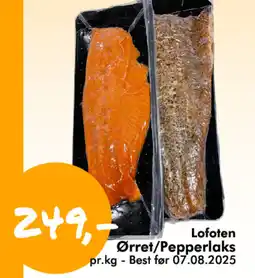 Havaristen Lofoten Ørret/Pepperlaks tilbud
