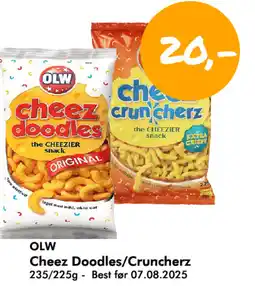 Havaristen Olw cheez doodles/cruncherz tilbud