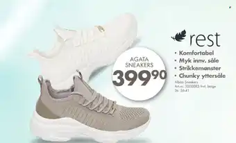 Sparkjøp Agata sneakers tilbud