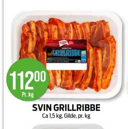 Kiwi GILDE Svin grillribbe tilbud