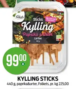 Kiwi FOLKETS Kylling sticks tilbud