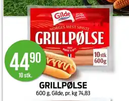 Kiwi GILDEGilde Grillpølse tilbud