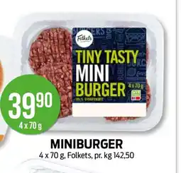 Kiwi FOLKETS Miniburger tilbud