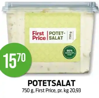 Kiwi FIRST PRICE Potetsalat tilbud