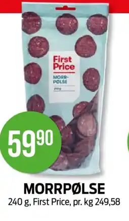 Kiwi FIRST PRICE Morrpølse tilbud