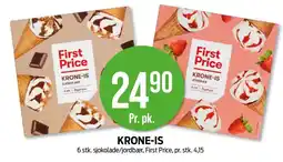 Kiwi FIRST PRICE Krone-is tilbud