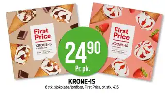 Kiwi FIRST PRICE Krone-is tilbud