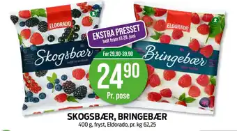 Kiwi ELDORADO Skogsbær, bringebær tilbud