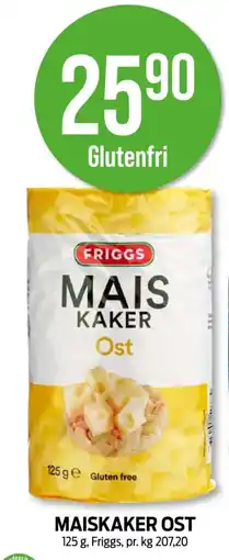 Kiwi FRIGGS Maiskaker ost tilbud