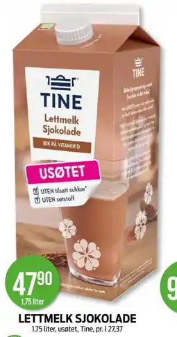 Kiwi TINE Lettmelk sjokolade tilbud