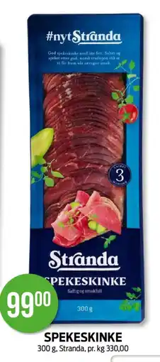 Kiwi STRANDA Spekeskinke tilbud