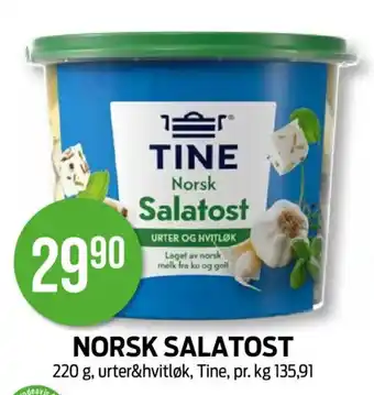 Kiwi TINE Norsk salatost tilbud