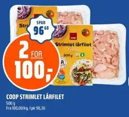 Coop Obs COOP Strimlet lårfilet tilbud