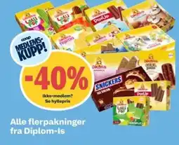 Coop Obs Alle flerpakninger fra diplom-is tilbud