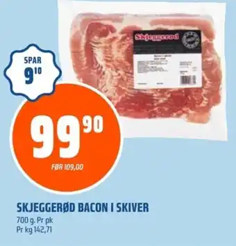 Coop Obs Skjeggerød bacon i skiver tilbud