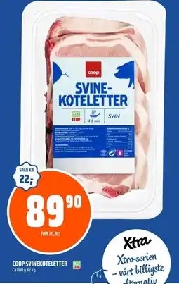 Coop Obs COOP Svinekoteletter tilbud