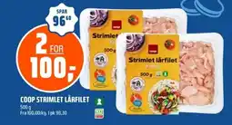 Coop Obs COOP Strimlet lårfilet tilbud