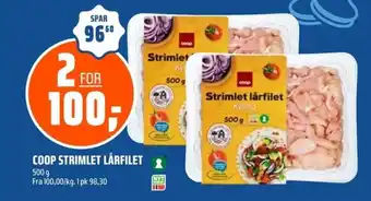 Coop Obs COOP Strimlet lårfilet tilbud