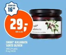 Coop Obs Smak kalamata sorte oliven tilbud