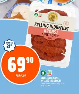 Coop Obs Den stolte hane kylling indrefilet tilbud