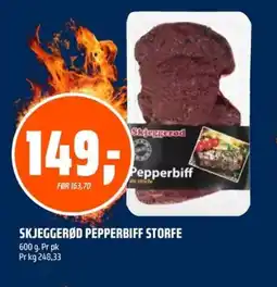 Coop Obs SKJEGGERØD Pepperbiff storfe tilbud