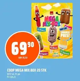 Coop Obs COOP Mega mix box 20 stk tilbud