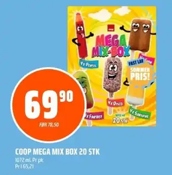 Coop Obs COOP Mega mix box 20 stk tilbud