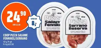 Coop Obs COOP Pizza salame fennikel/serrano tilbud