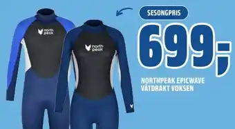 Coop Obs NORTHPEAK Epicwave våtdrakt voksen tilbud
